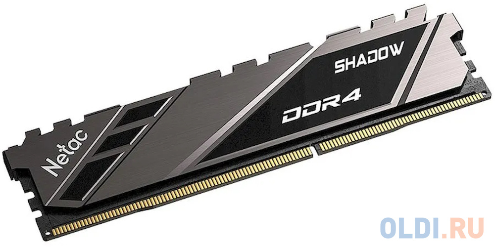 Модуль памяти DDR 4 DIMM 8Gb PC28800, 3600Mhz, Netac Shadow NTSDD4P36SP-08E   C18 Grey, с радиатором