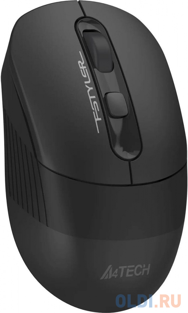 Мышь A4Tech Fstyler FB10CS черный оптическая (2000dpi) silent беспроводная BT/Radio USB (4but)