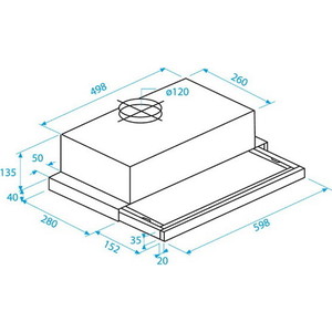 Встраиваемая вытяжка Beko CTB 6407 W