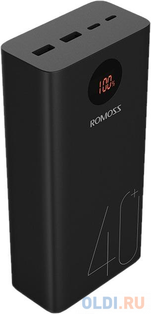 Внешний аккумулятор Power Bank 40000 мАч Romoss PEA40 черный