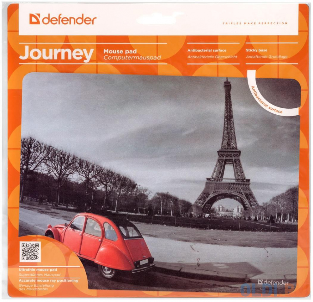 Коврик для мыши Defender Journey 240x190x0.4 мм, 6 видов