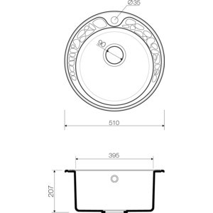 Кухонная мойка Omoikiri Tovada 51 GR leningrad grey (4993367)