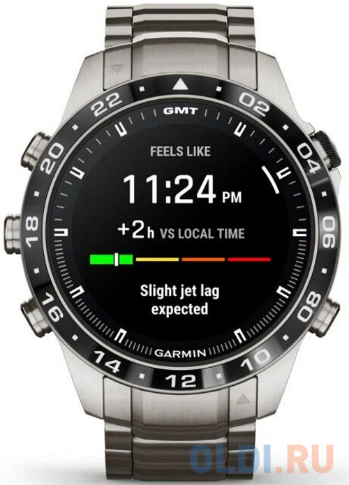 Смарт-часы Garmin MARQ Aviator (Gen 2) серебристый 46мм