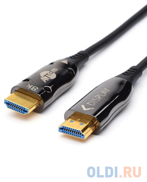 Кабель HDMI 10 м (HIGH speed, Metal gold,  Optical) 8K VER 2.1