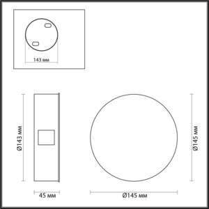 Светильник Odeon Light настенный светодиодный Beata 4264/4WL