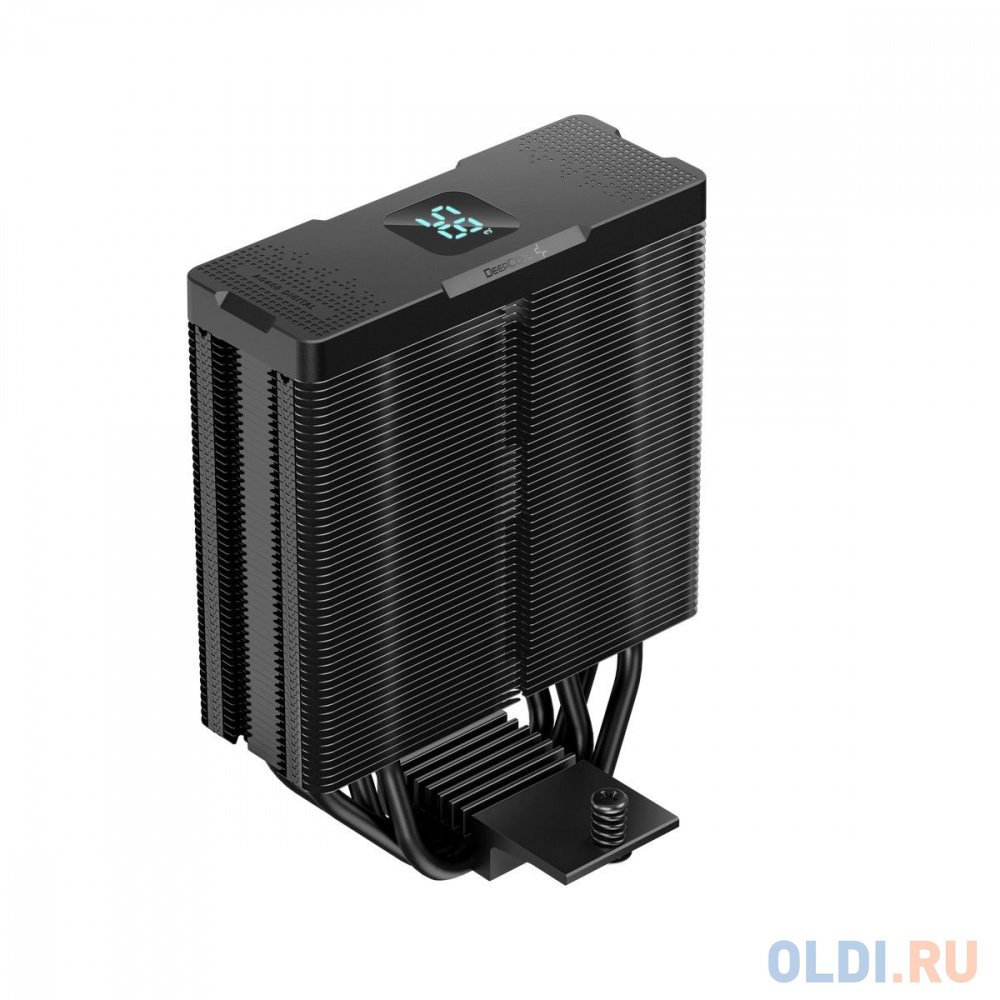 DEEPCOOL AG400 DIGITAL BK LGA1700/1200/115X/AM5/AM4 (9шт/кор, TDP 220W, PWM, Fan 120mm, 4 тепл. трубки, черный) RET