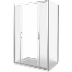 Душевой уголок Good Door Infinity WTW-TD+SP 160х80 матовый Grape, хром