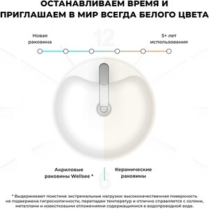 Раковина напольная Wellsee Chalice Perfection глянцевая белая (230614000) в Москвe