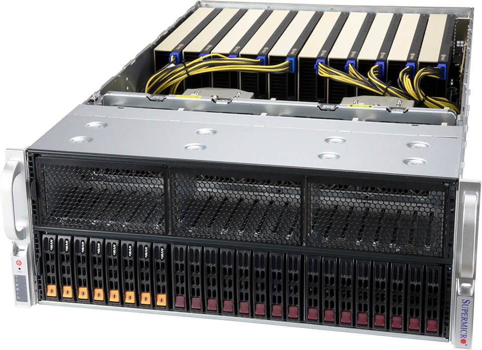 Серверная платформа SuperMicro 420GP-TNR, 2xSocket4189, 32xDDR4, 24x2.5 HDD HS, 2xM.2-PCI-E, 2x1 Гбит/c, IPMI, Redundant 2x2000 Вт, 4U (SYS-420GP-TNR)