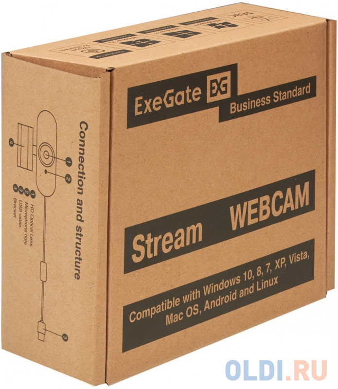 Веб-камера ExeGate Stream C940 Wide 2K T-Tripod в Москвe