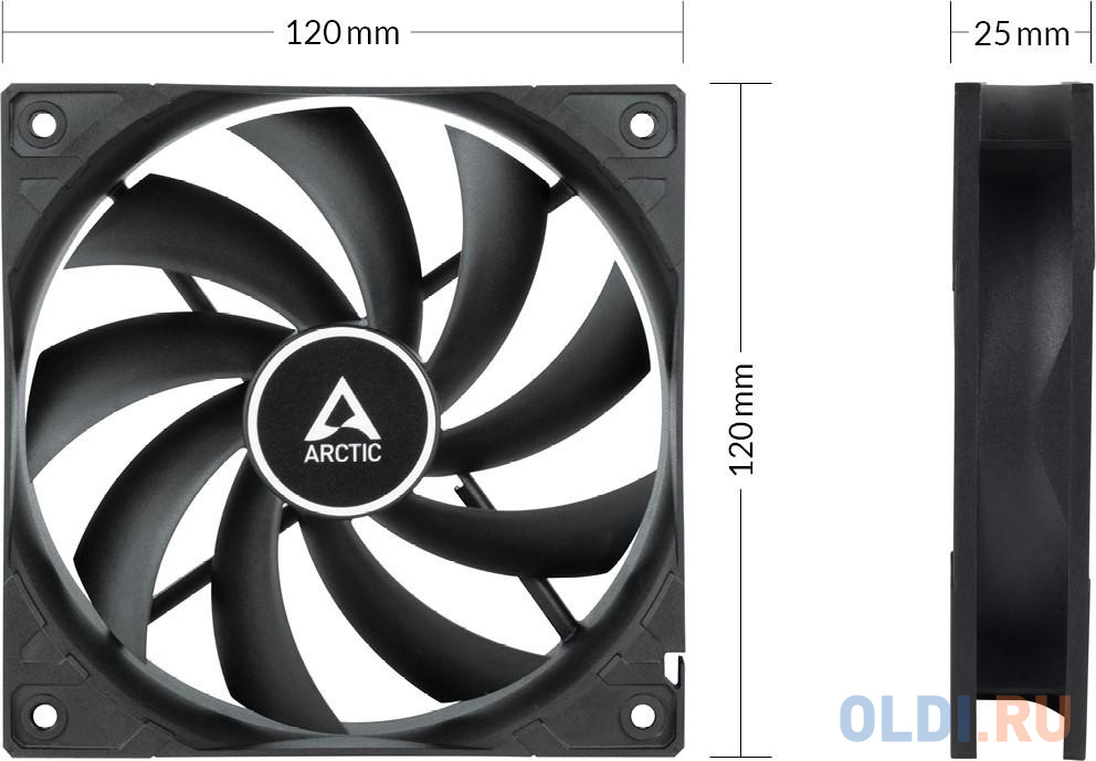 Case fan ARCTIC F12 PWM PST CO (Black) - retail  ACFAN00210A