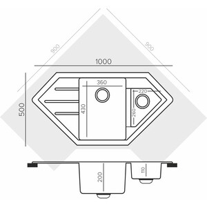 Кухонная мойка Tolero Classic R-114 саванна (855984)