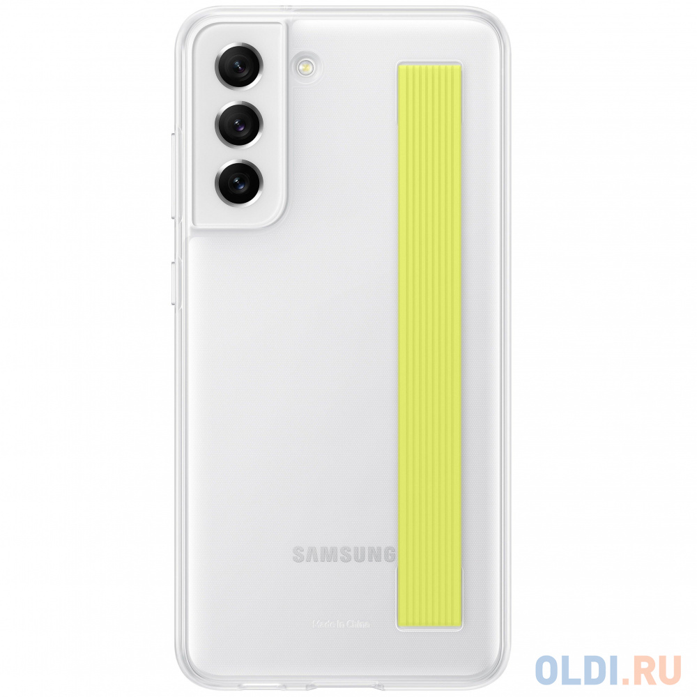 Чехол (клип-кейс) Samsung для Samsung Galaxy S21 FE Slim Strap Cover белый (EF-XG990CWEGRU)