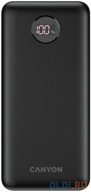 CANYON  PB-2002 Power bank 20000mAh Li-poly battery, Input Type-C 5V3A,9V2A,18W  , Output Type-C:5V3A,9V2.2A,12V1.5A,20W, Output USBA1/USBA2:5V3A,5V/4 в Москвe