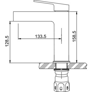 Смеситель для раковины Gappo G1099-30 сатин (6959477697067) в Москвe