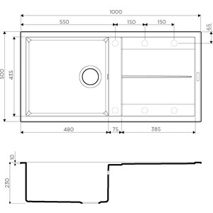 Кухонная мойка и смеситель Omoikiri Sumi 100 PL платина (4993659, 4994107)