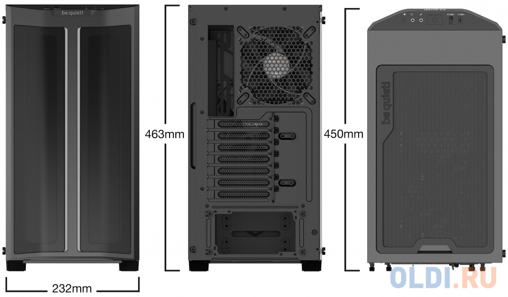 Корпус ATX Be quiet PURE BASE 500DX Без БП чёрный