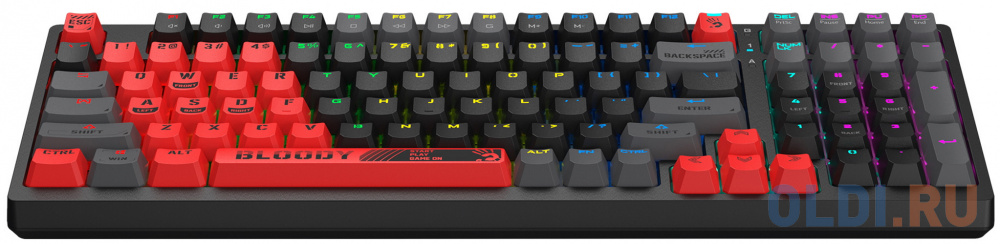 Клавиатура A4Tech Bloody S98 механическая красный/черный USB for gamer LED (SPORTS RED)