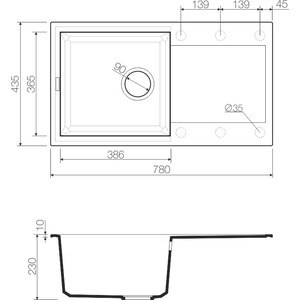 Кухонная мойка Omoikiri Sakaime 78 DC темный шоколад (4993195) в Москвe