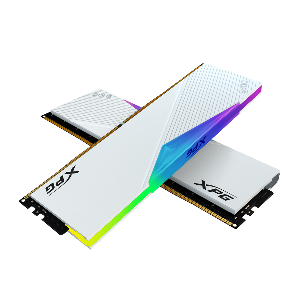Комплект памяти DDR5 DIMM 32Gb (2x16Gb), 5200MHz, CL38, 1.25 В, ADATA, XPG Lancer RGB (AX5U5200C3816G-DCLARWH)