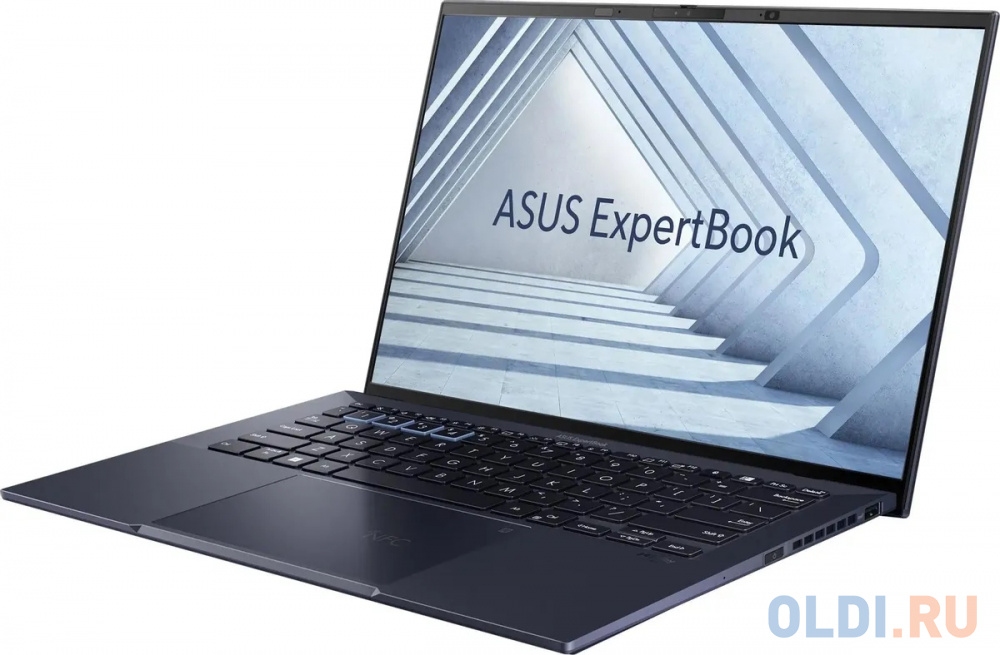 Ноутбук/ ASUS B9403CVAR-KM1220 14"(2880x1800 OLED)/Intel Core 7 150U(1.8Ghz)/32768Mb/1024PCISSDGb/noDVD/Int:shared/Cam/BT/WiFi/63WHr/war 1y/0.99k