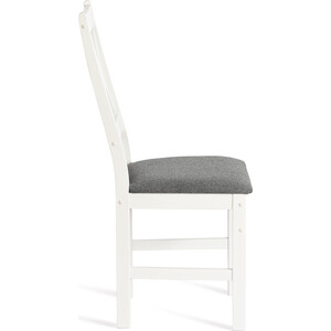 Стул TetChair Crossman многослойная фанера 100x41x40 white ткань темно-серая (150) разобранный