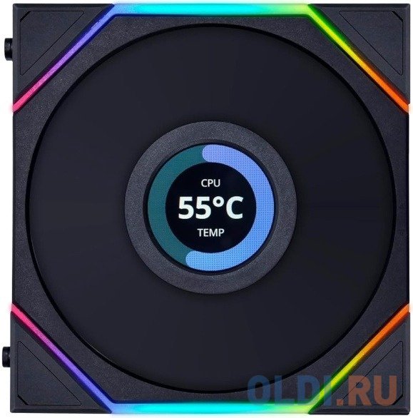 Lian Li G99.12TLLCD1B.R0 Вентилятор UNI FAN TL LCD 120 Black /12TLLCD1B/ 120х125х28мм (1.6” LCD дисплей, PWM, ARGB, 200-1900 об/мин, 27dBa)