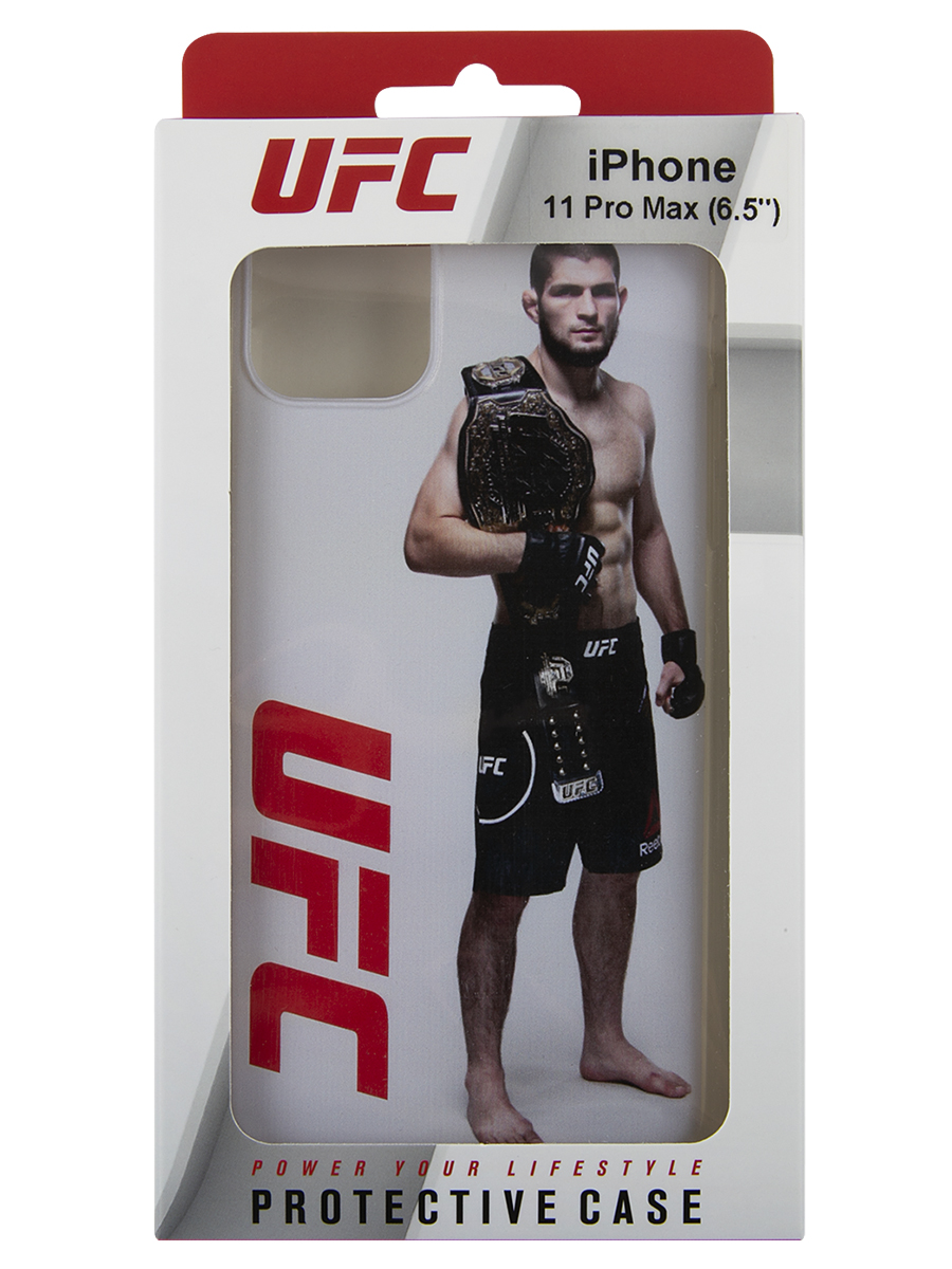 Чехол-накладка Red Line UFC Хабиб дизайн №13 для смартфона Apple iPhone XS Max, силикон, прозрачный (УТ000019059)
