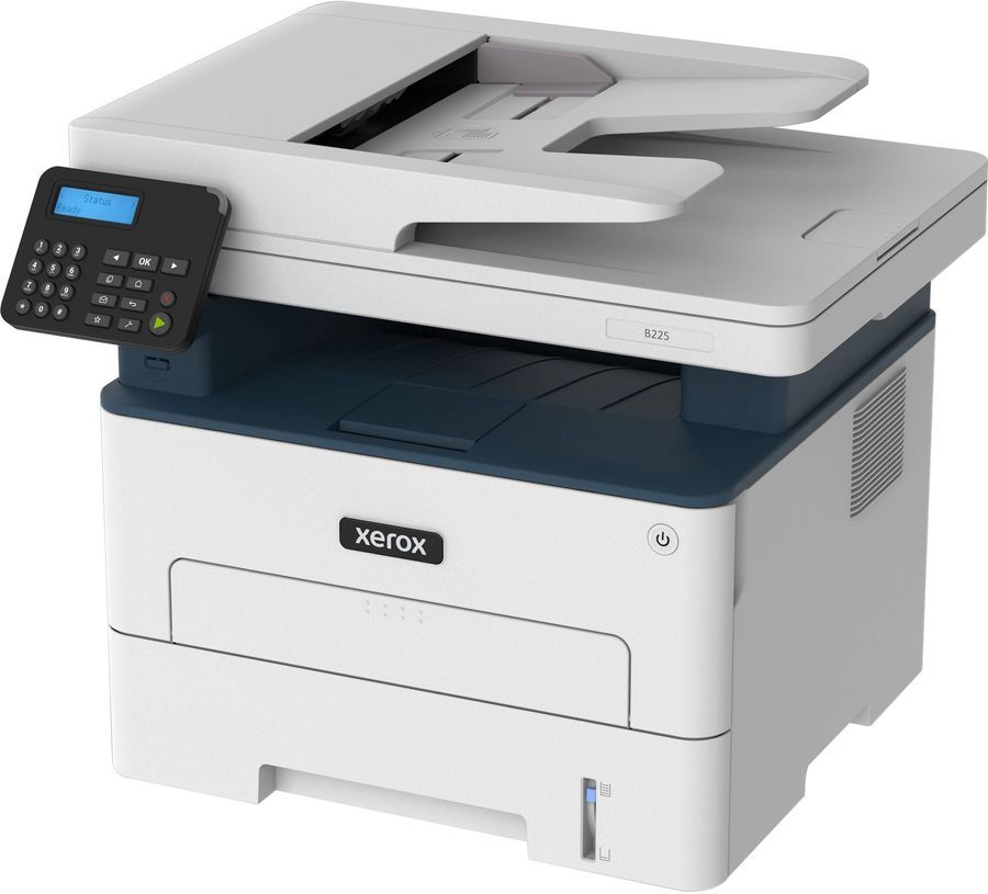 МФУ лазерный Xerox WorkCentre B225DNI (B225V_DNI) A4 Duplex Net WiFi белый/синий