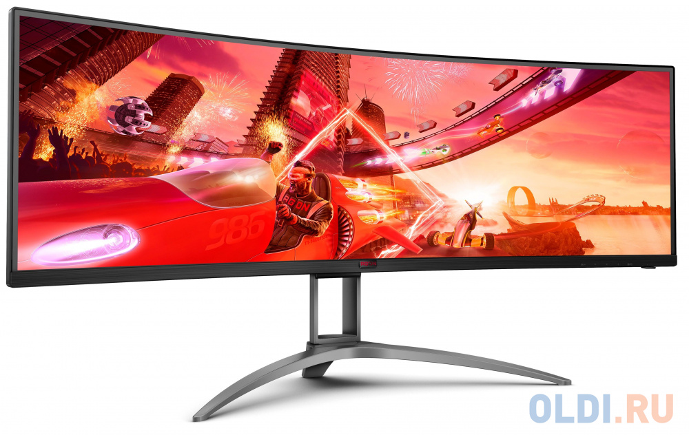 Монитор 49" AOC AGON AG493UCX черный VA 5120x1440 550 cd/m^2 1 ms HDMI DisplayPort Аудио USB в Москвe