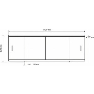 Ванна стальная Kaldewei Cayono Duo 724 Easy Clean 170x75 с экраном Emmy Эко и ножками