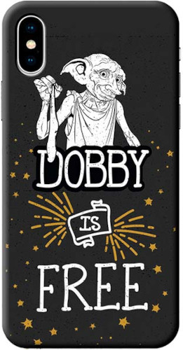 Чехол-накладка Deppa Dobby для смартфона Apple iPhone X/XS, пластик, черный (106046)