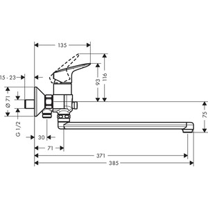 Комплект смесителей Hansgrohe Logis универсальный (71402000, 71221000, 26275000)