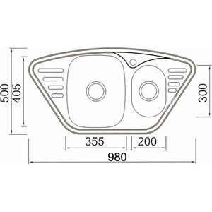 Кухонная мойка Seaman Eco Wien SWT-9850B.A Steel Satin