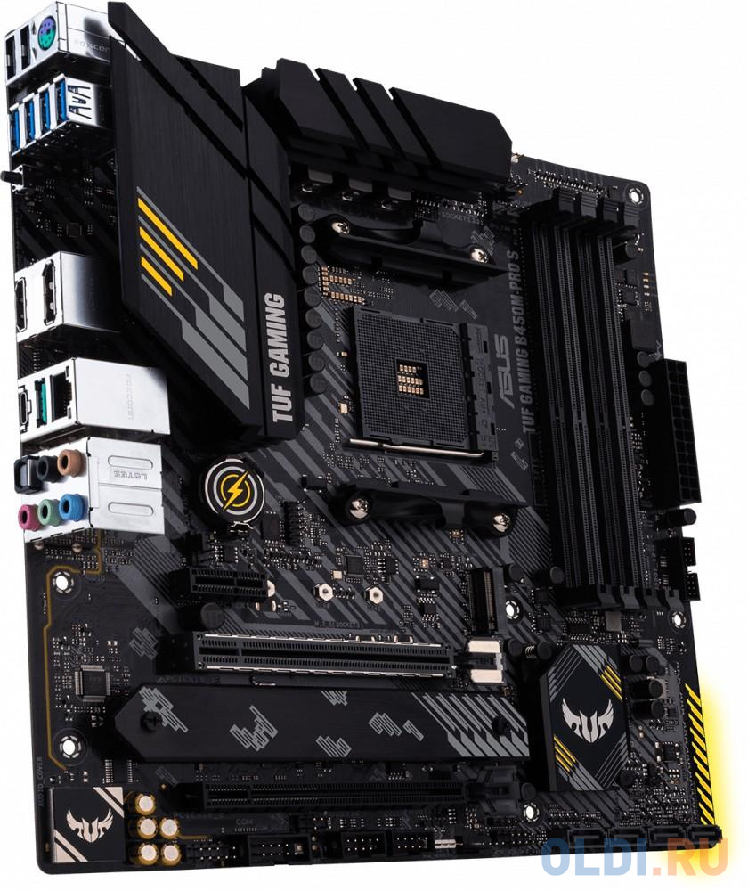 Материнская плата ASUS TUF GAMING B450M-PRO S Socket AM4 AMD B450 4xDDR4 2xPCI-E 16x 1xPCI-E 1x 4 mATX Retail