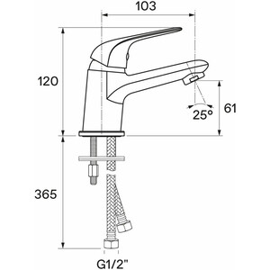 Смеситель для раковины Santek Нико хром (WH5A02005C001) в Москвe