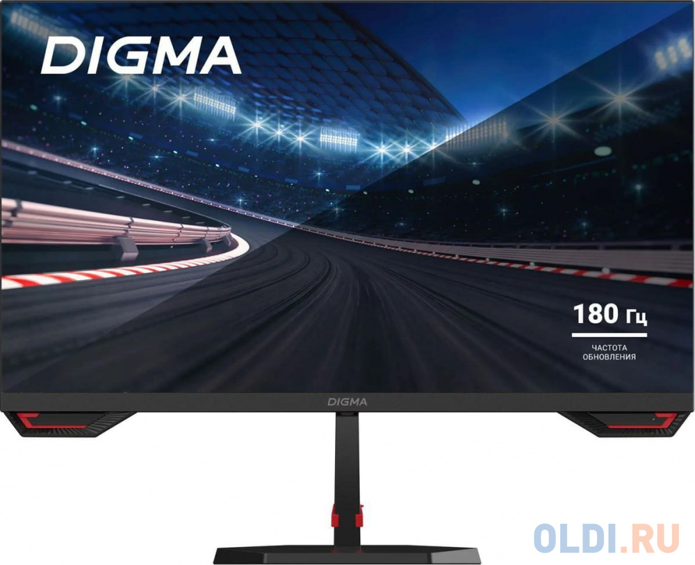 Монитор Digma 23.8" Gaming Overdrive 24P511F черный IPS LED 2ms 16:9 HDMI M/M матовая 250cd 178гр/178гр 1920x1080 180Hz G-Sync DP FHD 2.9кг