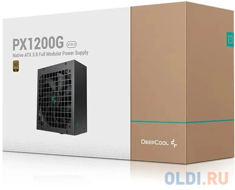 Блок питания 1200W Deepсool PX1200G V2 (ATX, 20+4 pin, 120mm fan, PCI-E 6+2Px3 16 pin (12VHPWR), 8xSATA) (R-PXC00G-FC0B-EU-V2)