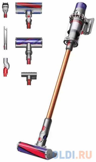 Вертикальный беспроводной пылесос Dyson Cyclone V10 Absolute SV27 2023 EU, Nickel/Copp, цвет:никель/медный