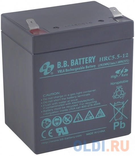 Батарея B.B. Battery HRC 5.5-12 5Ач 12B