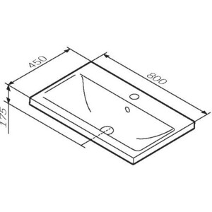 Раковина мебельная Am.Pm X-Joy 80х45 (M85AWCC0802WG)
