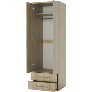 Шкаф для одежды с ящиками Шарм-Дизайн Комфорт МШЯ-21 110х60 с зеркалами, дуб сонома