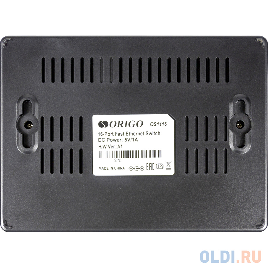 ORIGO OS1116/A1A 16-портовый неуправляемый коммутатор 10/100 Мбит/с