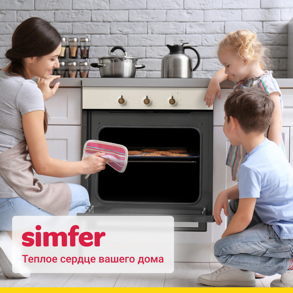 Электрический духовой шкаф Simfer B6EO16112, 5 режимов, конвекция