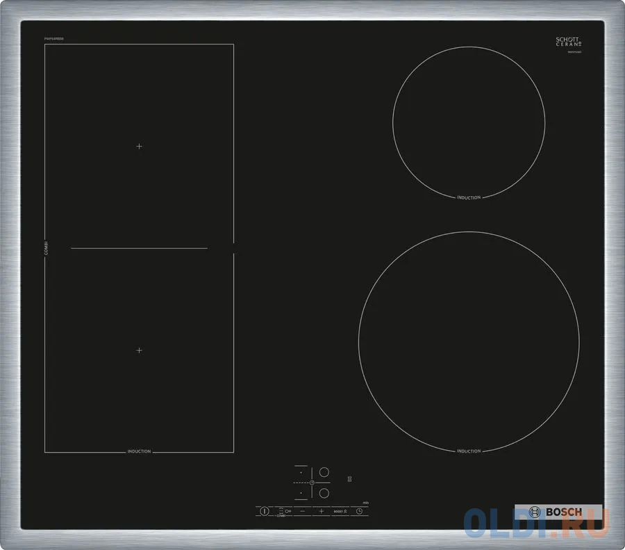 Варочная панель индукционная Bosch PWP64RBB6E черный