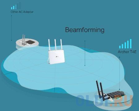 Сетевой адаптер WiFi TP-Link Archer T4E AC1200 PCI Express (ант.внеш.съем) 2ант. в Москвe