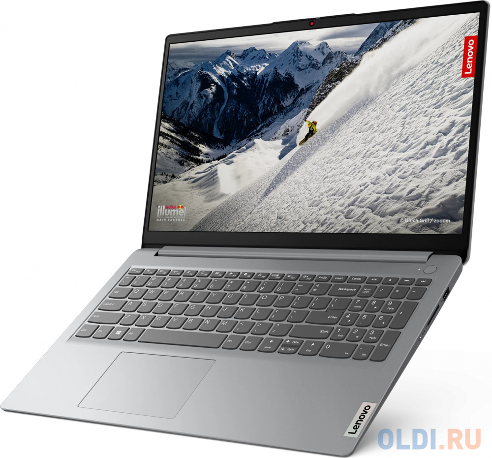 Ноутбук LENOVO IdeaPad 1 AMD Ryzen 5 7520U/8Gb/256Gb SSD/15.6" FHD/VGA int/noOS/grey в Москвe