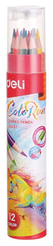 Карандаши цветные Deli ColoRun 12 цветов EC00307 (24 шт. в уп-ке)