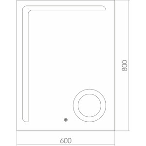 Зеркало Mixline Клио 60х80 увеличительное, с подсветкой и сенсором (4620001987740) в Москвe