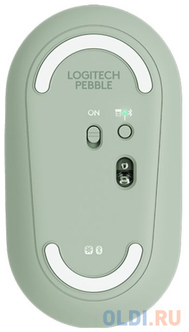 Мышь беспроводная Logitech Pebble M350 зелёный USB + Bluetooth 910-005720